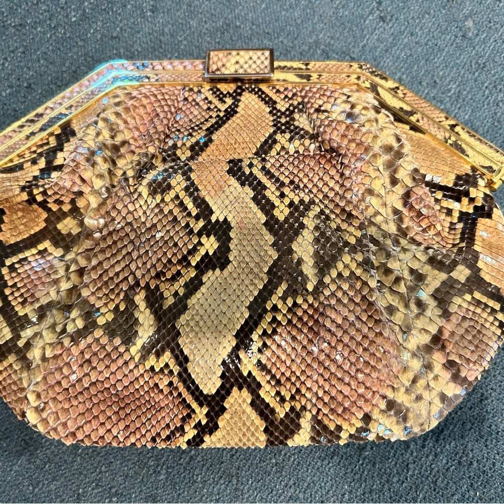 Exquisite Vintage Python Clutch - Picture 2 of 8